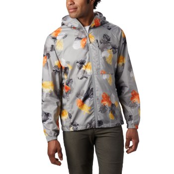 Pánské Bundy Columbia Flash Forward Windbreaker Print Šedé JVRCLQ187